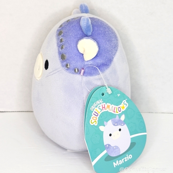 MARZIO 🐄 Blue Studded Velvet Cow Velvet Squad Original Squishmallow ☆ NWT ☆ - Picture 2 of 9